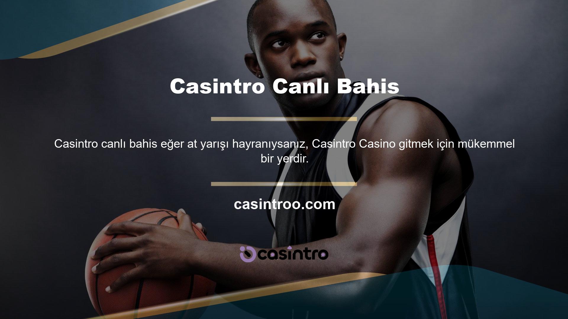 Bir casino gibi, ama yarış pistinin heyecanı ile
